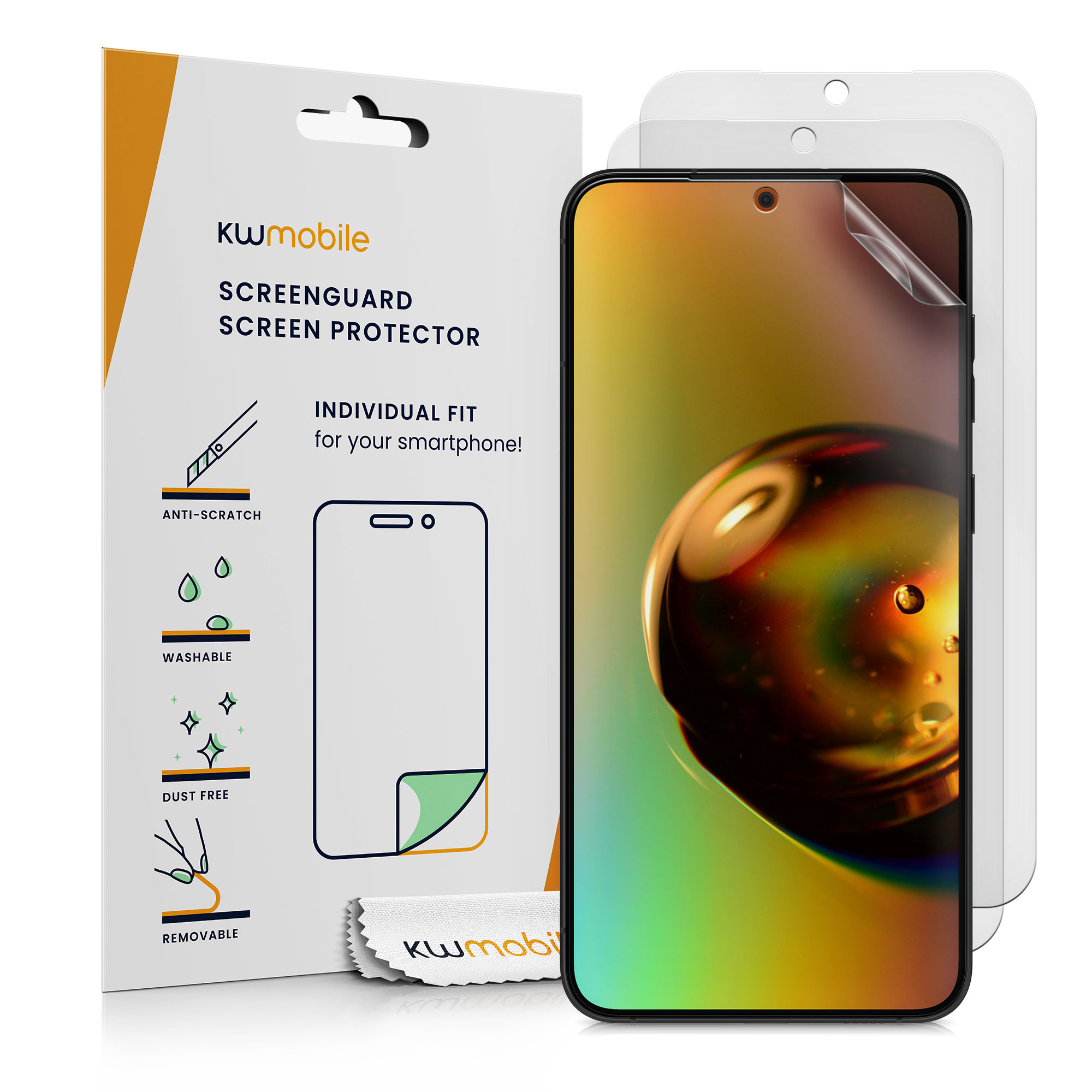 3x Displayschutzfolie matt kompatibel mit Samsung Galaxy S25 Edge