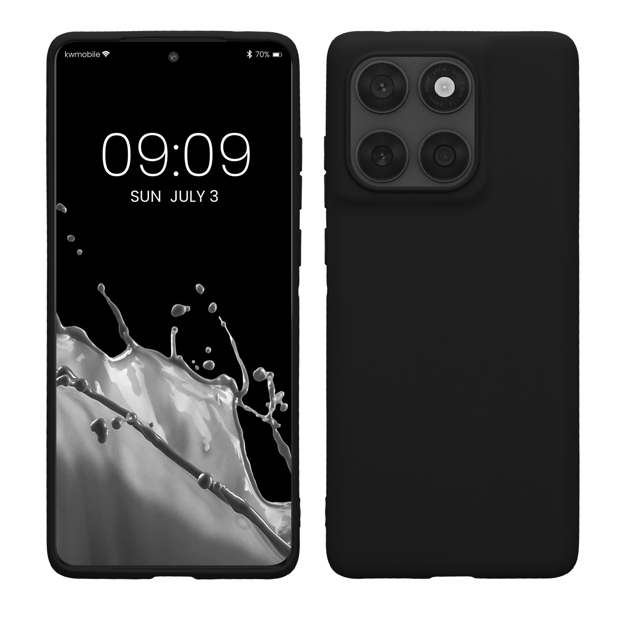 TPU Hülle für Motorola Edge 60 Fusion in Schwarz matt
