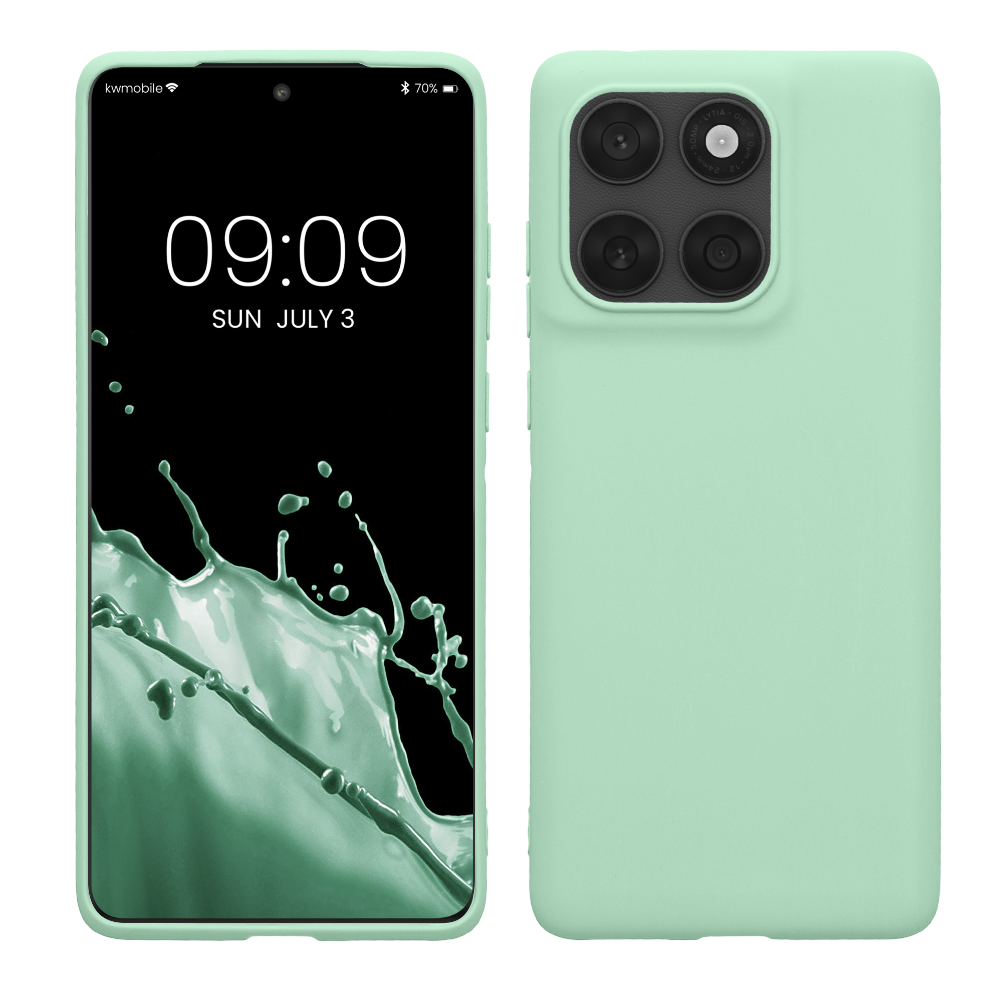 TPU Hülle für Motorola Edge 60 Fusion in Mintgrün matt