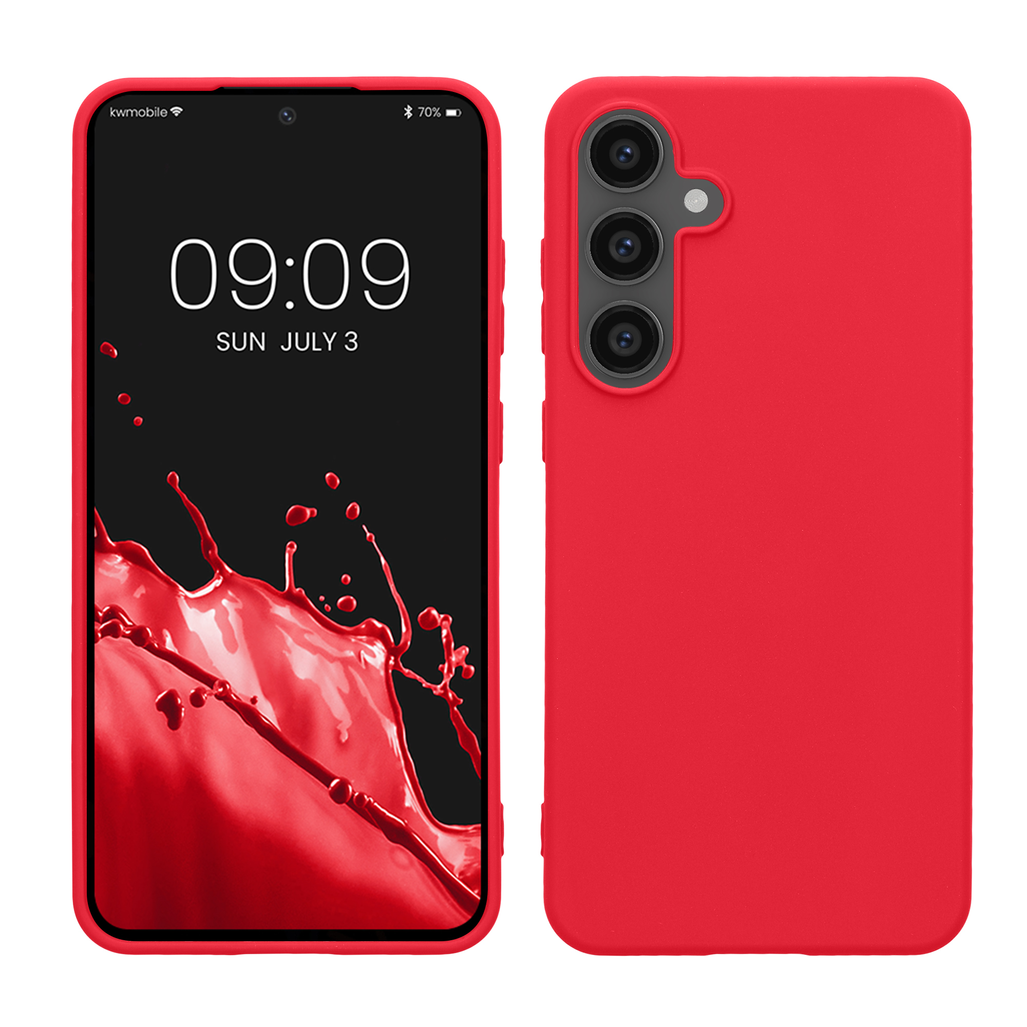 TPU Hülle für Samsung Galaxy S24 FE in Neon Pink