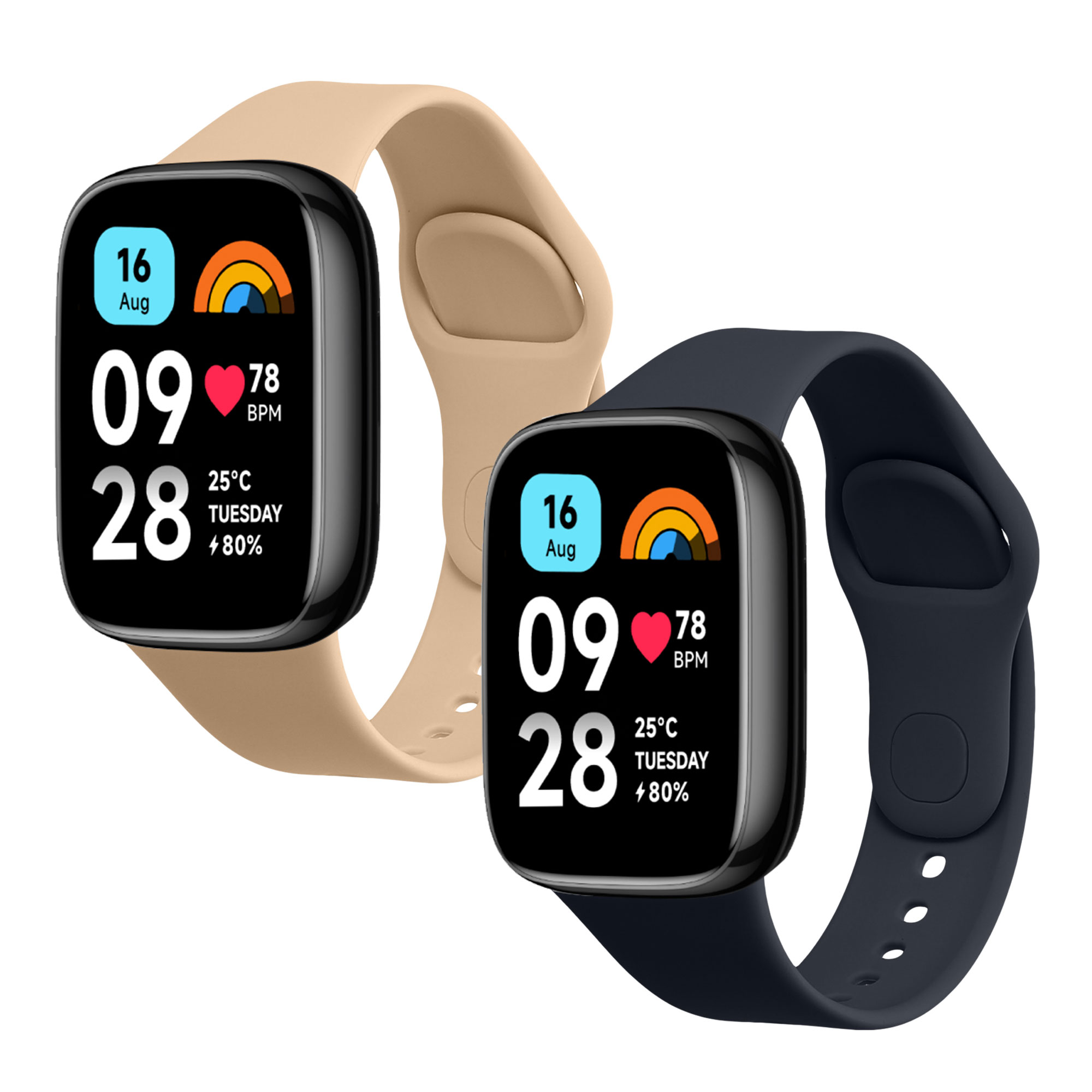 2x Armband kompatibel mit Xiaomi Redmi Watch 3 Active