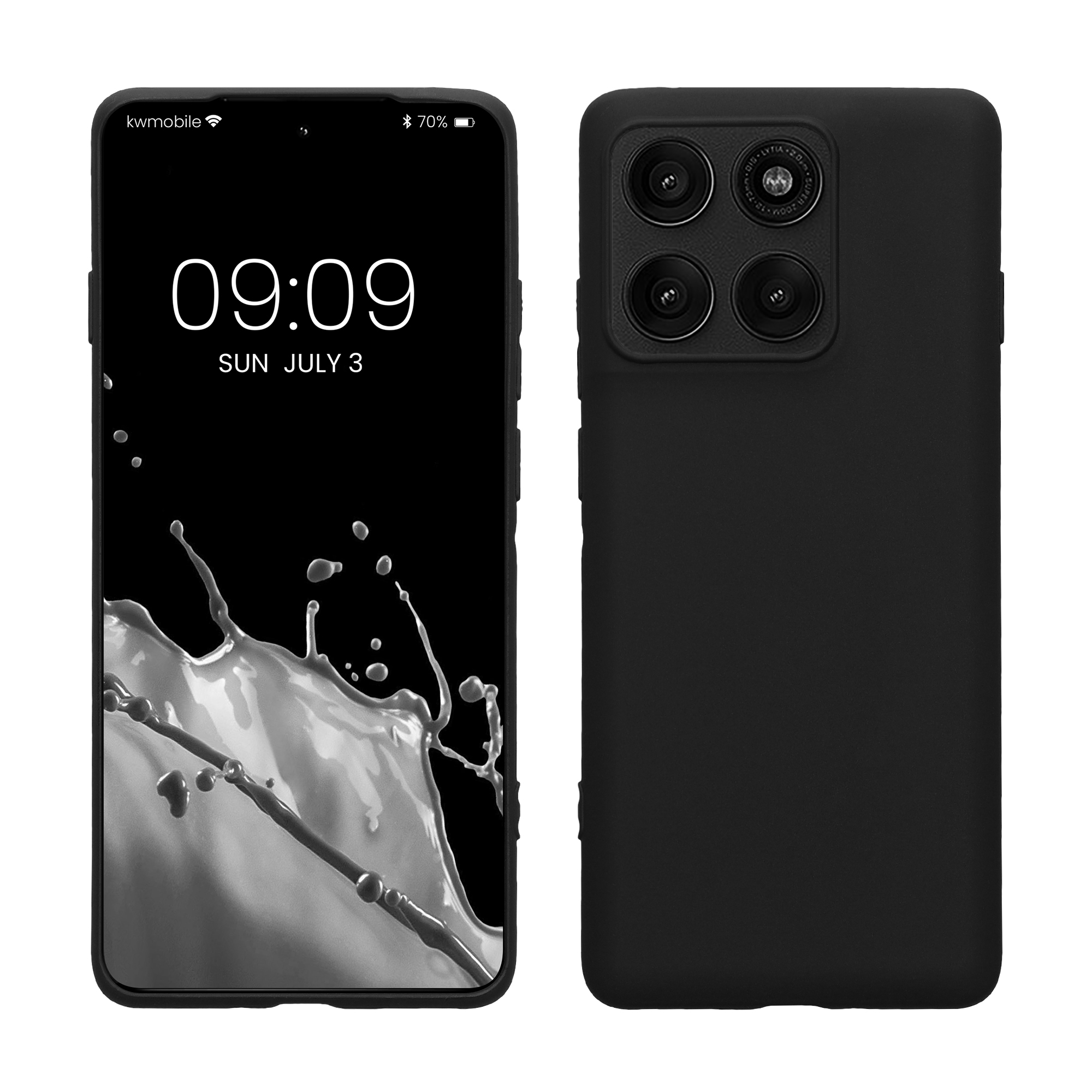 TPU Hülle für Motorola Edge 60 Pro in Schwarz matt