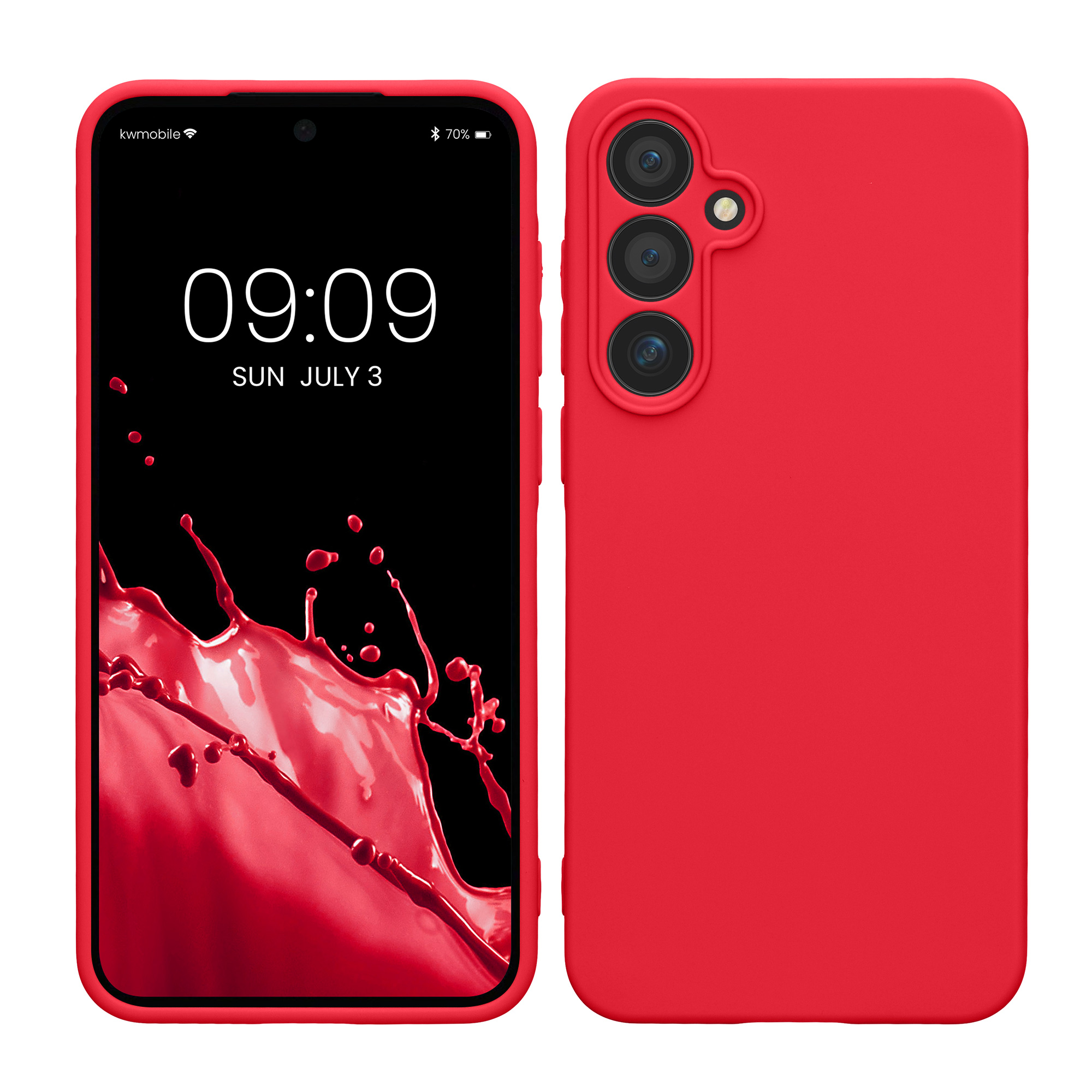 TPU Hülle mit Kameraschutz für Samsung Galaxy A55 5G in Neon Pink