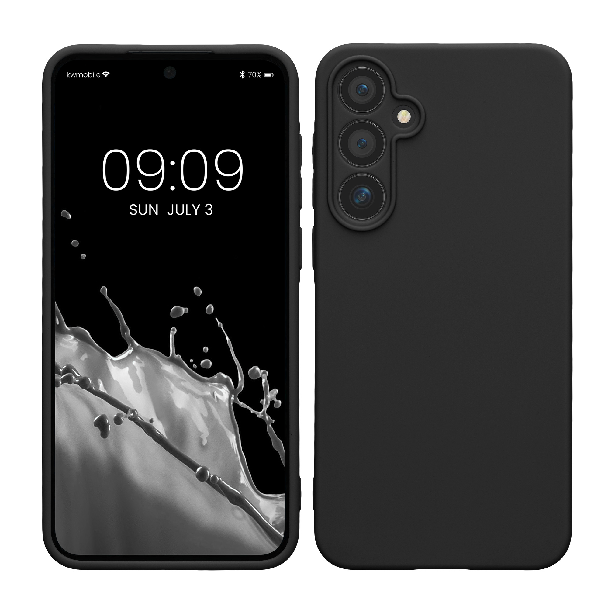 TPU Hülle mit Kameraschutz für Samsung Galaxy A55 5G in Schwarz
