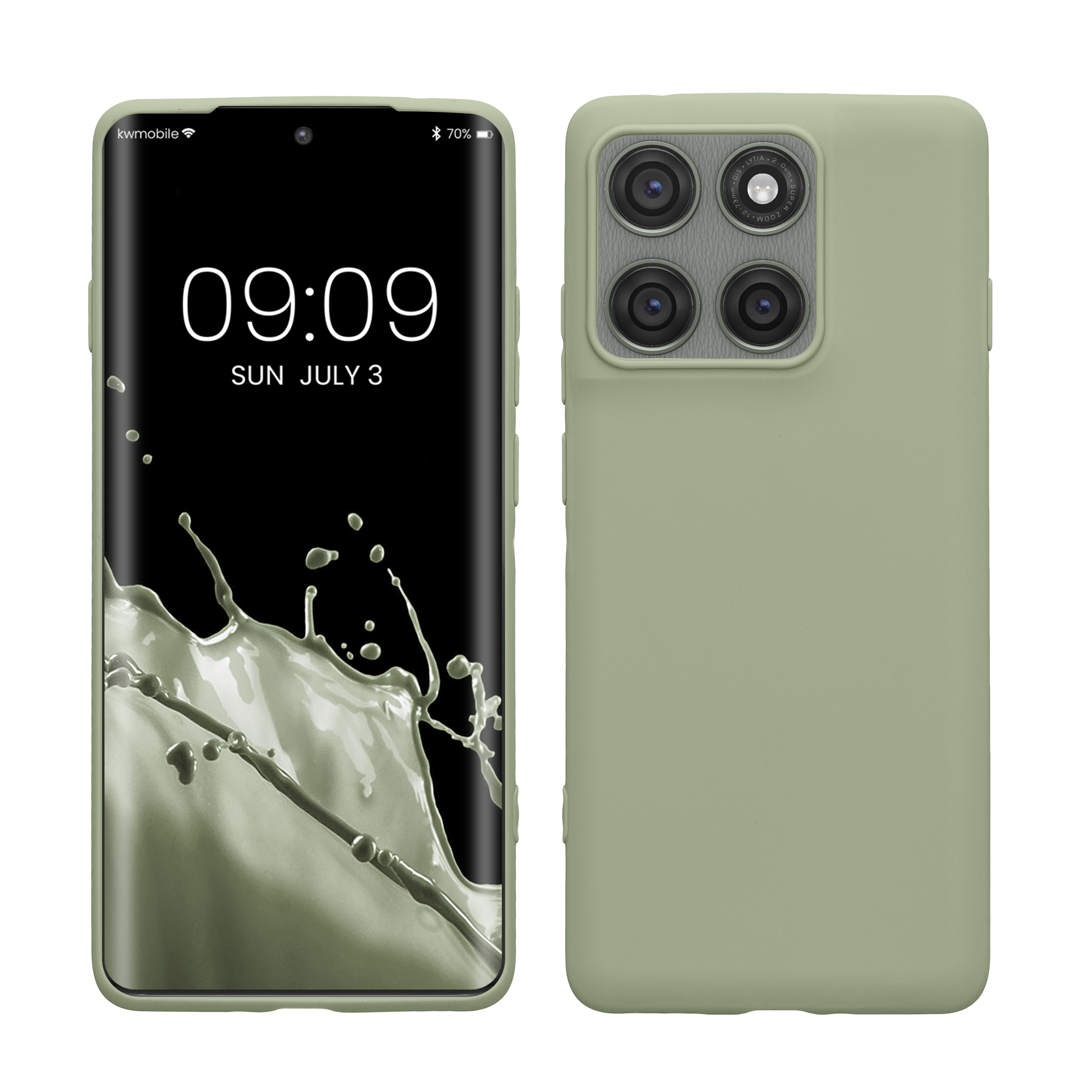 TPU Hülle für Motorola Edge 60 Pro in Graugrün