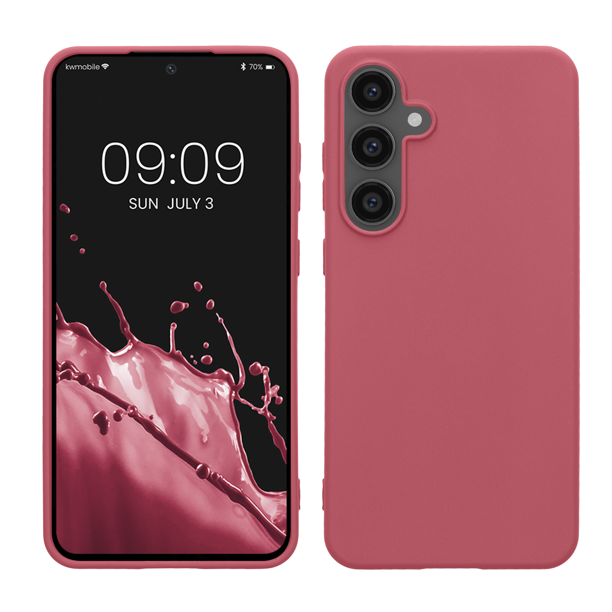 TPU Hülle für Samsung Galaxy S24 FE in Dark Rose