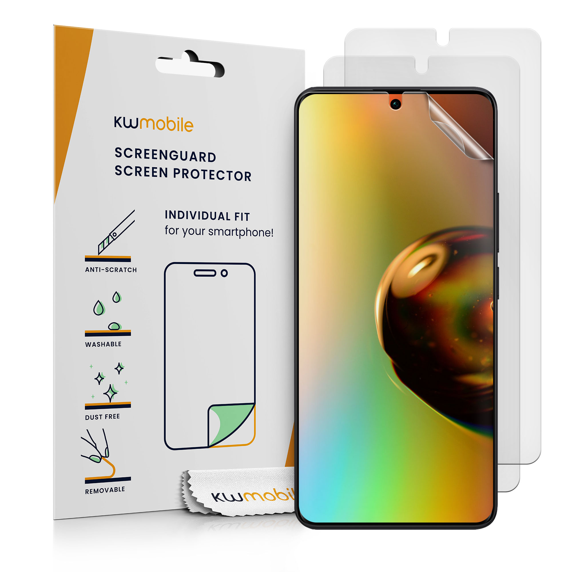 3x Displayschutzfolie matt kompatibel mit Xiaomi Redmi Note 13 5G