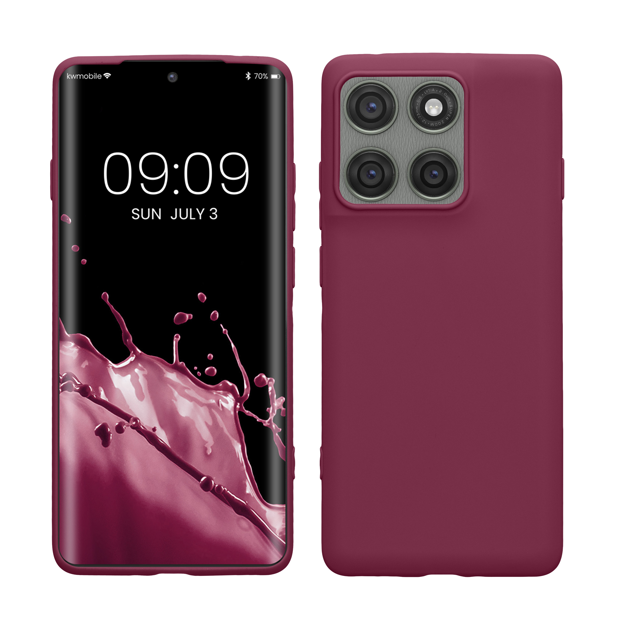 TPU Hülle für Motorola Edge 60 Pro in Magenta Lila