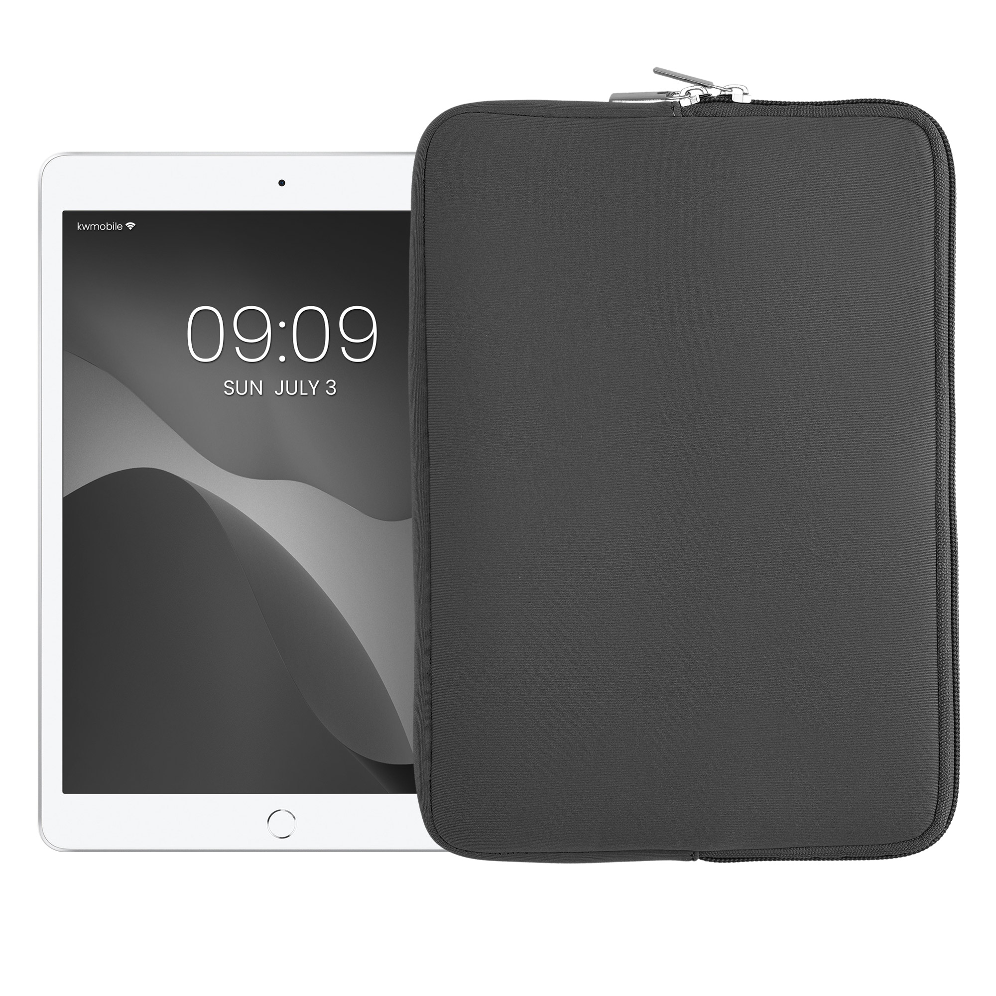 Neopren Tablet Tasche für 9,7"-11" Tablet in Grau Neopren Tablet Tasche für 9,7"-11" Tablet in Grau