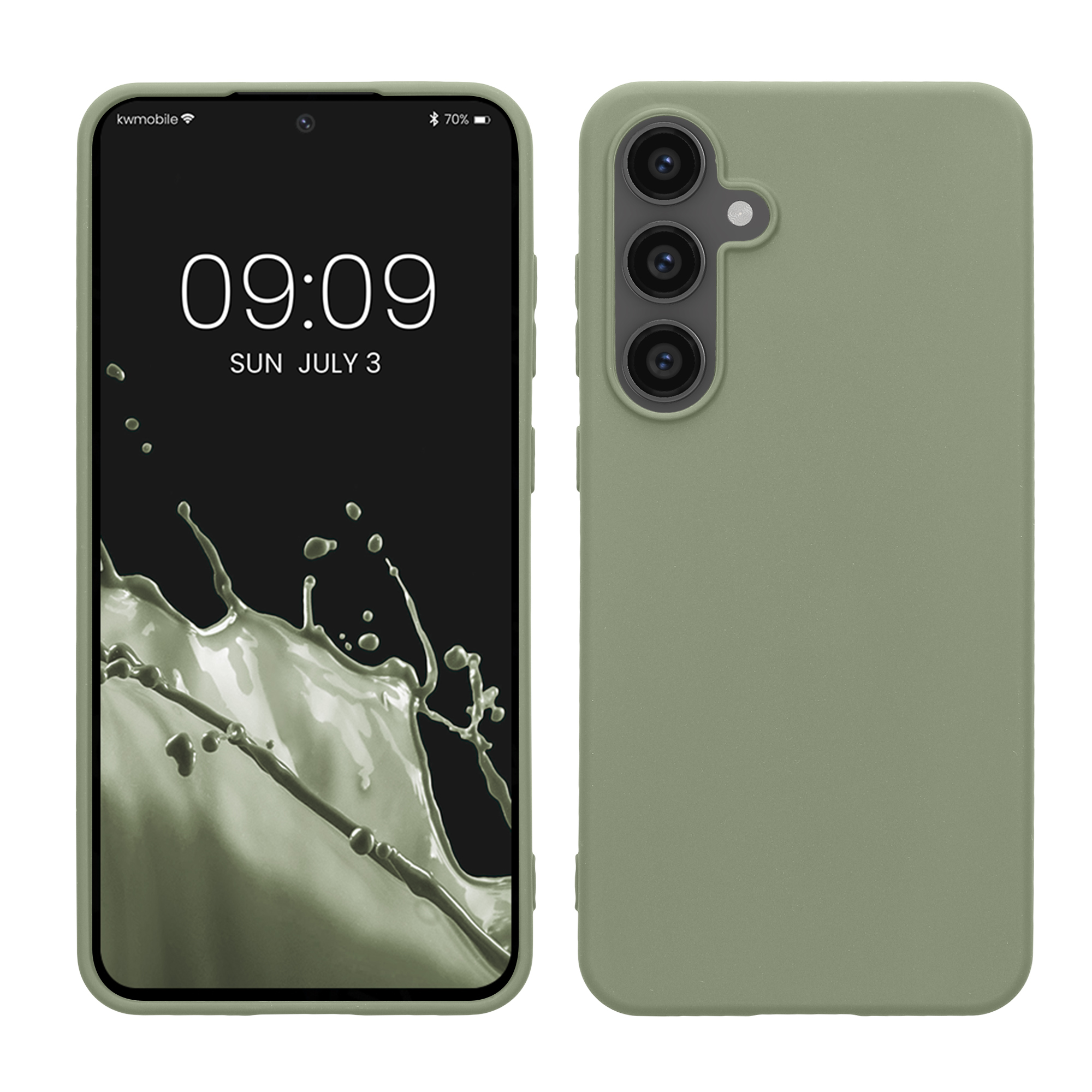 TPU Hülle für Samsung Galaxy S24 FE in Graugrün