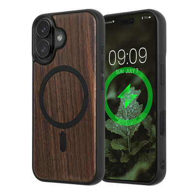 Hülle für Apple iPhone 16 Handyhülle - Holz TPU Cover