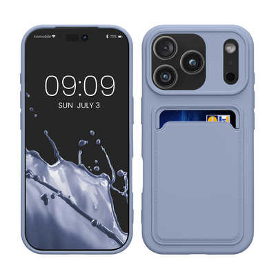 TPU Hülle mit Kartenfach für Apple iPhone 17 Pro Lavendel