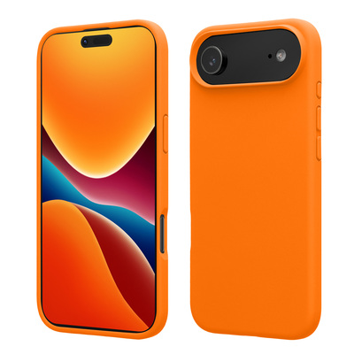 Gummierte Silikon Hülle für Apple iPhone Air in Fruity Orange