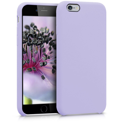Gummierte Silikon Hülle für Apple iPhone 6 / 6S in Lavendel