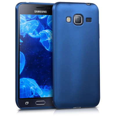 Cross selling TPU Hülle für Samsung Galaxy J3 (2016) DUOS in Metallic Blau