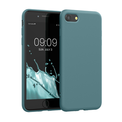 Cross selling Slim Gummierte Silikon Hülle für Apple iPhone SE (2022) / iPhone SE (2020) / iPhone 8 / iPhone 7 in Arctic Night