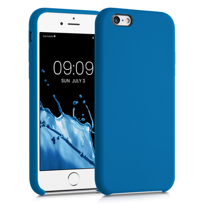 Cross selling Gummierte Silikon Hülle für Apple iPhone 6 / 6S in Blue Reef