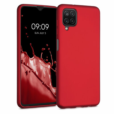 TPU Hülle für Samsung Galaxy A12 in Metallic Dunkelrot TPU Hülle für Samsung Galaxy A12 in Metallic Dunkelrot