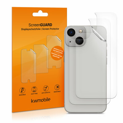 Schutzfolie Rückseite kompatibel mit Apple iPhone 13 / iPhone 14