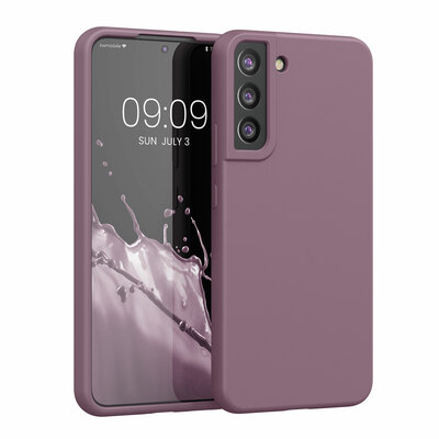 Gummierte Silikon Hülle für Samsung Galaxy S22 Plus in Grape
