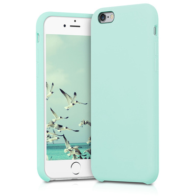 Gummierte Silikon Hülle für Apple iPhone 6 / 6S in Mintgrün matt