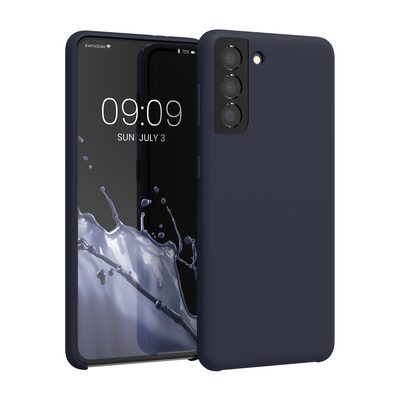 Cross selling Gummierte Silikon Hülle für Samsung Galaxy S21 in Heidelbeerblau