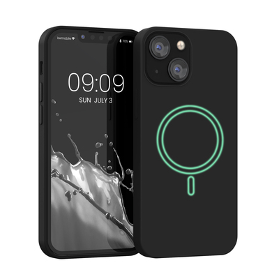Cross selling Magnetische Silikon Hülle für Apple iPhone 13 mini Schwarz