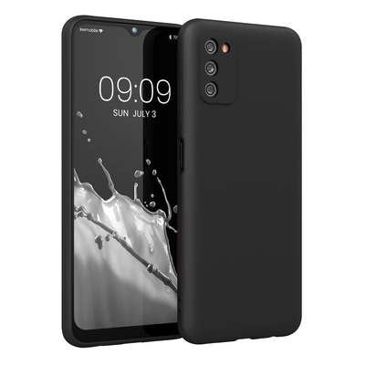 TPU Hülle für Samsung Galaxy A03s in Schwarz matt