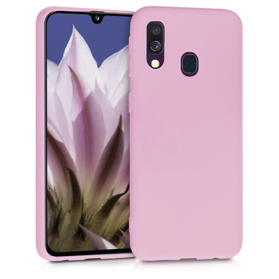 TPU Hülle für Samsung Galaxy A40 in Altrosa matt