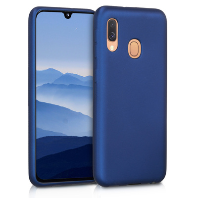 TPU Hülle für Samsung Galaxy A40 in Metallic Blau