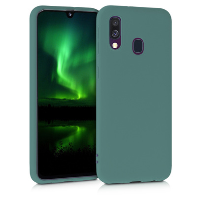 TPU Hülle für Samsung Galaxy A40 in Blaugrün