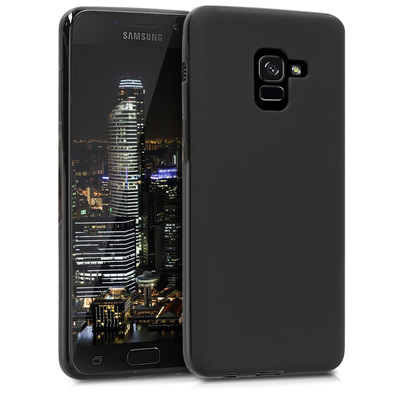 Cross selling TPU Hülle für Samsung Galaxy A8 (2018) in Schwarz matt