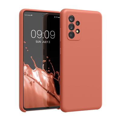 Cross selling Gummierte Silikon Hülle für Samsung Galaxy A52 / A52 5G / A52s 5G in Soft Blush