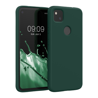 Cross selling Slim Gummierte Silikon Hülle für Google Pixel 4a in Moosgrün