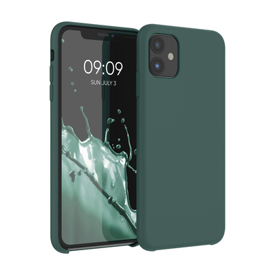 Cross selling Gummierte Silikon Hülle für Apple iPhone 11 in Moosgrün