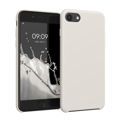 Cross selling Gummierte Silikon Hülle für Apple iPhone SE (2022) / iPhone SE (2020) / iPhone 8 / iPhone 7 in Moon Glow