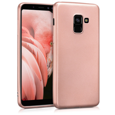 Cross selling TPU Hülle für Samsung Galaxy A8 (2018) in Metallic Rosegold