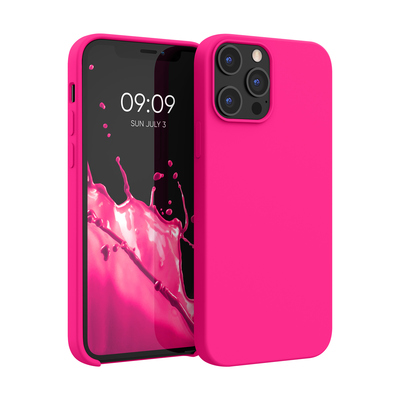 Cross selling Gummierte Silikon Hülle für Apple iPhone 12 Pro Max in Neon Pink
