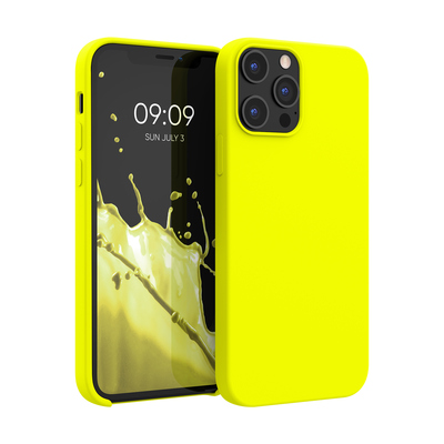 Cross selling Gummierte Silikon Hülle für Apple iPhone 12 Pro Max in Zitronengelb