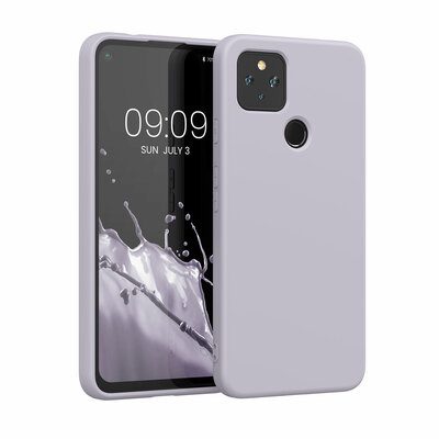 Cross selling Slim Gummierte Silikon Hülle für Google Pixel 4a 5G in Purple Cloud