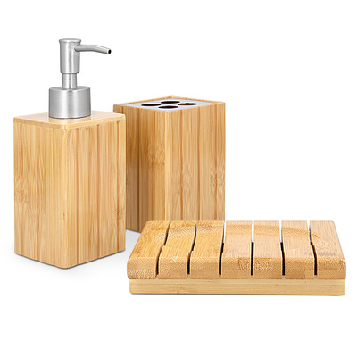Cross selling Badezimmer Set Bambus 3-teilig