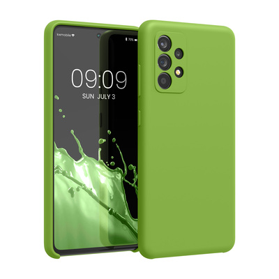 Cross selling Gummierte Silikon Hülle für Samsung Galaxy A52 / A52 5G / A52s 5G in Grüner Pfeffer