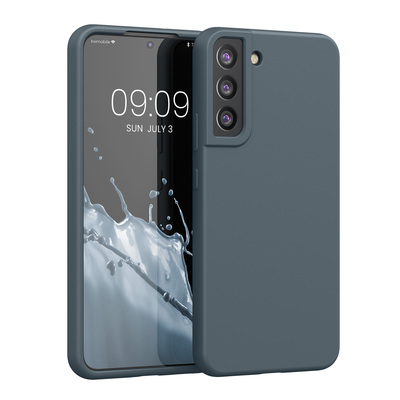 Gummierte Silikon Hülle für Samsung Galaxy S22 Plus in Dunkler Schiefer