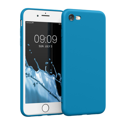 TPU Hülle mit Kameraschutz für Apple iPhone SE (2022) / iPhone SE (2020) / iPhone 8 / iPhone 7 in Karibikblau