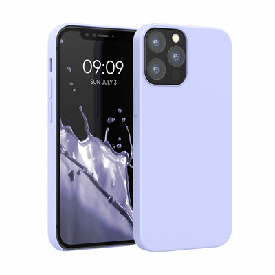 Gummierte Silikon Hülle für Apple iPhone 12 / iPhone 12 Pro in Pastell Lavendel