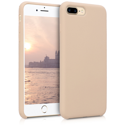 Cross selling Gummierte Silikon Hülle für Apple iPhone 7 Plus / iPhone 8 Plus in Perlmutt