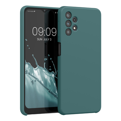 Cross selling Gummierte Silikon Hülle für Samsung Galaxy A32 5G in Blaugrün