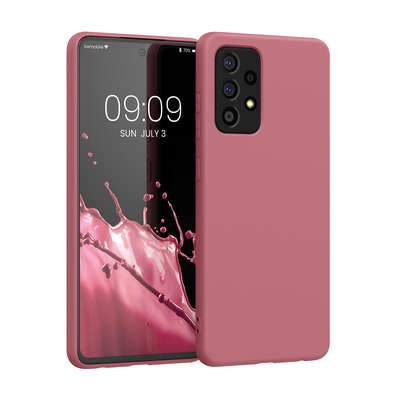 Cross selling Slim Gummierte Silikon Hülle für Samsung Galaxy A52 / A52 5G / A52s 5G in Dark Rose