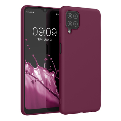 TPU Hülle für Samsung Galaxy A12 in Bordeaux Violett TPU Hülle für Samsung Galaxy A12 in Bordeaux Violett