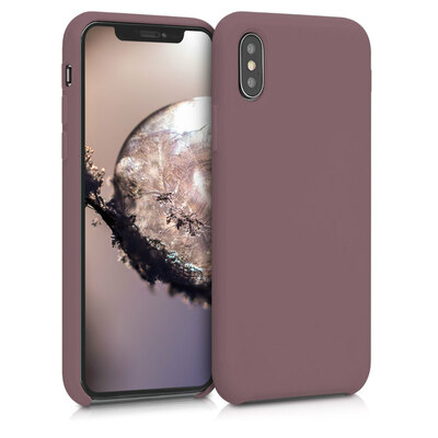 Cross selling Gummierte Silikon Hülle für Apple iPhone XS in Grape